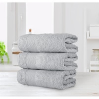 Chic Home Luxurious 3-Piece 100% Pure Turkish Cotton Bath Towels, 30 x 60 , Jacquard Weave