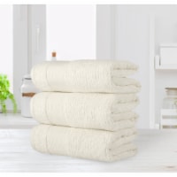 Chic Home Luxurious 3-Piece 100% Pure Turkish Cotton Bath Towels, 30 x 60 , Jacquard Weave