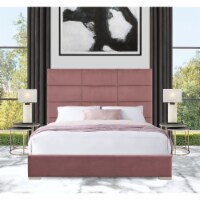 Iconic Home Durazzo Storage Platform Bed Frame With Headboard Velvet Upholstered Box Quilted,