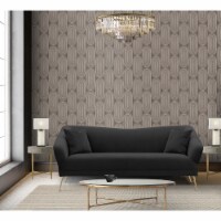 Iconic Home Ember Sofa Velvet Upholstered Tight Seat Back Design Flared Gold Tone Metal Legs