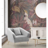 Iconic Home Ember Club Chair Velvet Upholstered Tight Seat Back Design Flared Gold Tone Metal