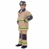 Underwraps UR25988MD Childs Firefighter Costume, Tan - Medium - Size 6-8