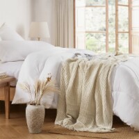 Terra é Pais - Summer Throw Blanket - Sand