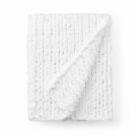 Cozy Potato™ Chenille Chunky Knit Throw Blanket - True White