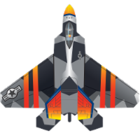 X Kites® Skymax Fighter Jet Kite Perspective: Main