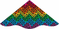 X Kites® DLX Delta Maze Kite Perspective: Main