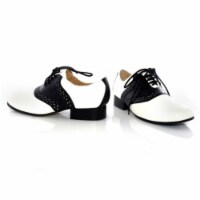 Ellie Shoes 212575 Saddle - Black-White Child Shoes - Black-White - X-Large - 4-5