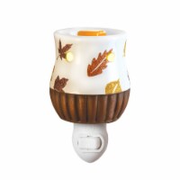 Oak & Rye Warmer Harvest Glitter Wickless Fragrance System - White/Brown Perspective: Main