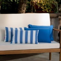 La Jolla Outdoor Water Resistant Rectangular Throw Pillows - Set of 4 Blue/White - Jailhouse