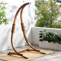 Daisy Outdoor Teak Finish Larch Wood Hammock Chair (Base ONLY)