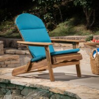 Terry Outdoor Adirondack Chair Cushion Dark Teal Single