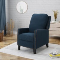 Armstrong Traditional Fabric Recliner Navy Blue