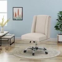 Quentin Home Office Fabric Desk Chair Wheat