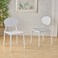 Ali Indoor Plastic Chair (Set of 2) White