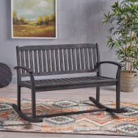 Baxter Rocking Loveseat Dark Gray