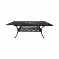 Phoenix Expandable Patio Dining Table, 64 - 81 , Cast Aluminum, Shiny Copper