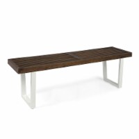 Dark Brown / White Wash