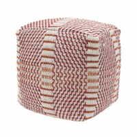 Naydelin Indoor Boho Water Resistant 16 Square Ottoman Pouf