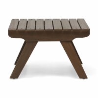 Kailee Outdoor Wooden Side Table gray finish