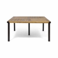 Maggie Outdoor Acacia Wood Dining Table