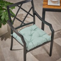 Selina Outdoor Fabric Classic Tufted Chair Cushion teal