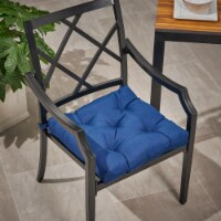 Selina Outdoor Fabric Classic Tufted Chair Cushion navy