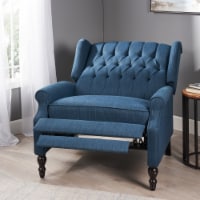 Navy blue 2025 push back recliner