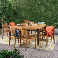 Cara Outdoor 8 Seater Acacia Wood Dining Set