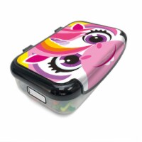 Zipit Recycled Plastic Box Unicorn Perspective: Main