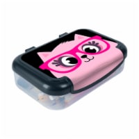 Zip-It Pink Cat Recycled Plastic Pencil Box Perspective: Main