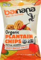Barnana Organic Ridged Spicy Mango Salsa Plantain Chips