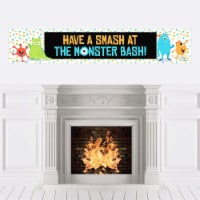 Big Dot of Happiness Monster Bash - Little Monster Happy Birthday Decorations Party Banner