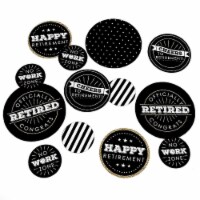 Big Dot of Happiness Happy Retirement - Retirement Party Decor - Large Confetti 27 Ct
