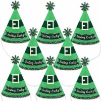 Big Dot of Happiness St. Patrick's Day - Mini Cone Saint Patty's Day Small Party Hats - 8 Ct