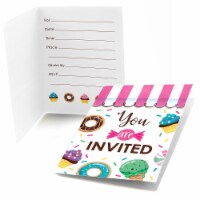 Big Dot of Happiness Sweet Shoppe - Fill In Candy & Bakery Birthday Party Invitations 8 Ct