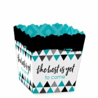 Big Dot of Happiness Teal Grad Best is Yet to Come Mini Favor  Treat Candy Boxes 12 Ct