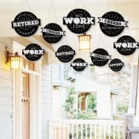 Big Dot of Happiness Hanging Happy Retirement Outdoor Hanging Retirement Party Decor 10 Pc