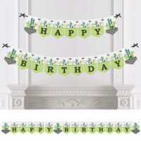 Big Dot of Happiness Prickly Cactus Party - Fiesta Bunting Banner Party Decor Happy Birthday