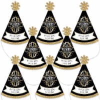 Big Dot of Happiness Roaring 20's - Mini Cone 1920s Art Deco Jazz Hats Small Party Hats 8 Ct