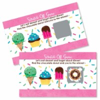 Big Dot of Happiness Sweet Shoppe - Candy and Bakery Party Game Scratch Off Cards - 22 Ct