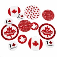 Big Dot of Happiness Canada Day - Canadian Party Decor - Large Confetti 27 Ct
