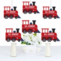 Big Dot of Happiness Railroad Party Crossing - Train Decorations DIY Essentials - 20 Ct