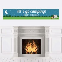 Big Dot of Happiness Happy Camper - Camping Happy Birthday Decorations Party Banner