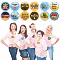 Big Dot of Happiness Oktoberfest - Beer Festival Funny Name Tags - Party Badges Sticker 12 Ct