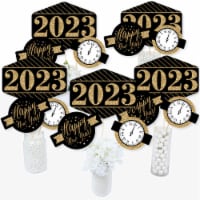 Big Dot of Happiness New Year's Eve Gold 2023 New Years Party Centerpiece Table Toppers 15 Ct