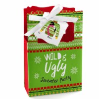 Big Dot of Happiness Wild & Ugly Sweater Party Christmas Animals Favor Boxes Gift Bags 12 Ct