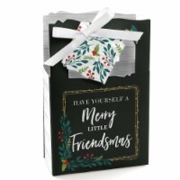 Big Dot of Happiness Rustic Merry Friendsmas Friends Christmas Favor Boxes Gift Bags 12 Ct
