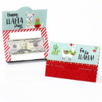 Big Dot of Happiness Fa La Llama - Christmas & Holiday Party Money & Gift Card Holders - 8 Ct