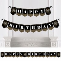 Big Dot of Happiness Roaring 20's 1920s Art Deco Jazz Bunting Banner Decor Happy Birthday