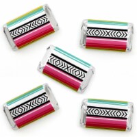 Big Dot of Happiness Let's Fiesta Mini Candy Bar Wrapper Stickers Mexican Party Favors 40 Ct